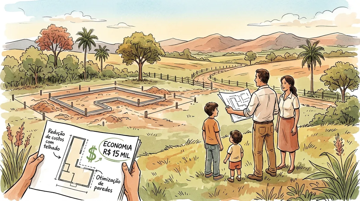 planta em L chácara — visao geral