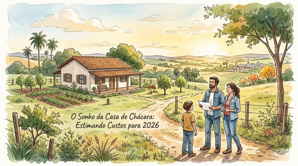 Quanto custa construir uma casa de chácara de 70m² — visao geral