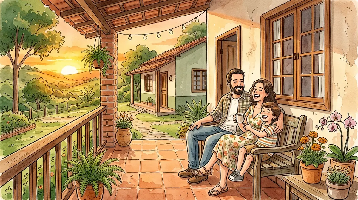 Quanto custa construir uma casa de chácara de 70m² — resultado final